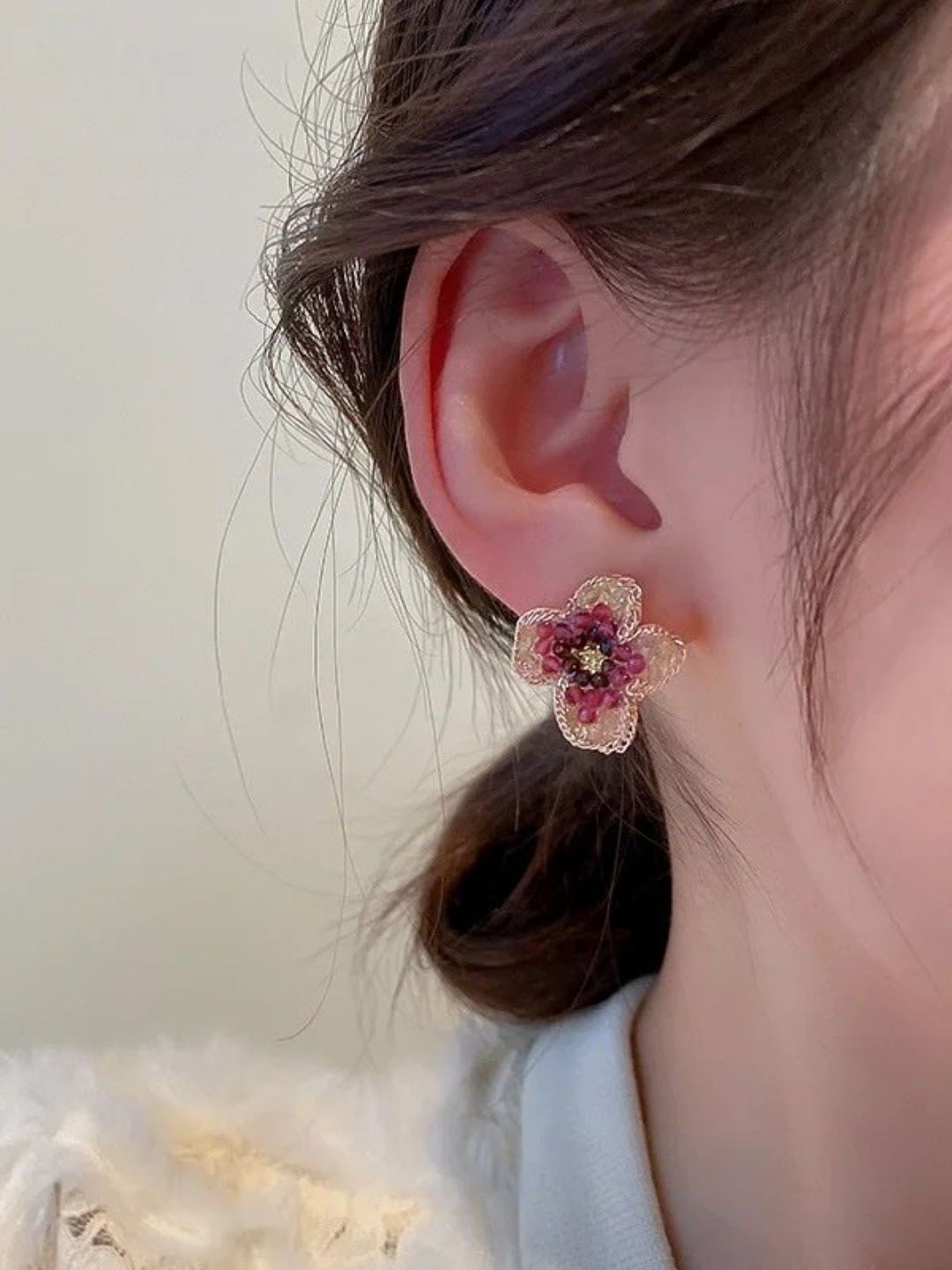 FIMBUL Floral Studs Earrings-picture-23