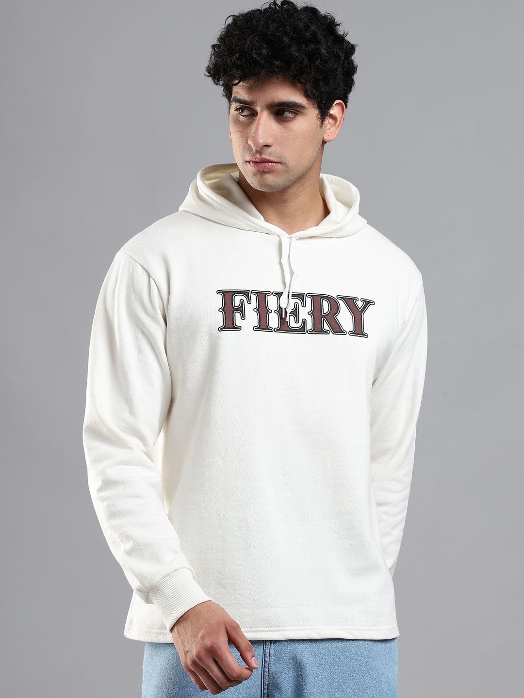 LEWEL Men Printed Hooded Sweatshirt-picture-36