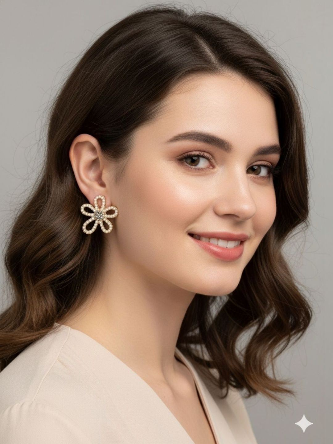 FIMBUL Floral Studs Earrings-picture-25