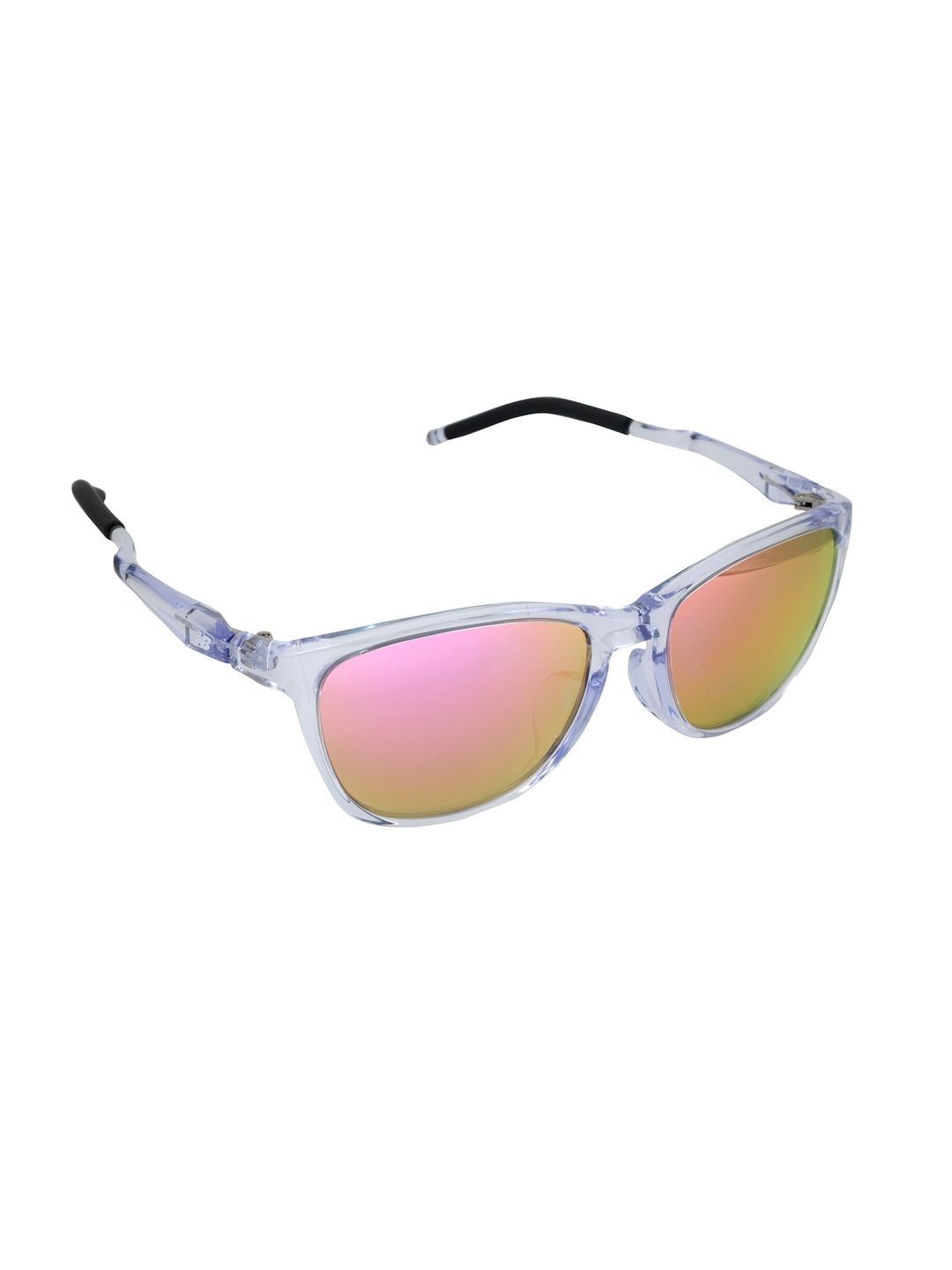 New Balance Unisex Pink Lens & White Sports Sunglasses with-image-20