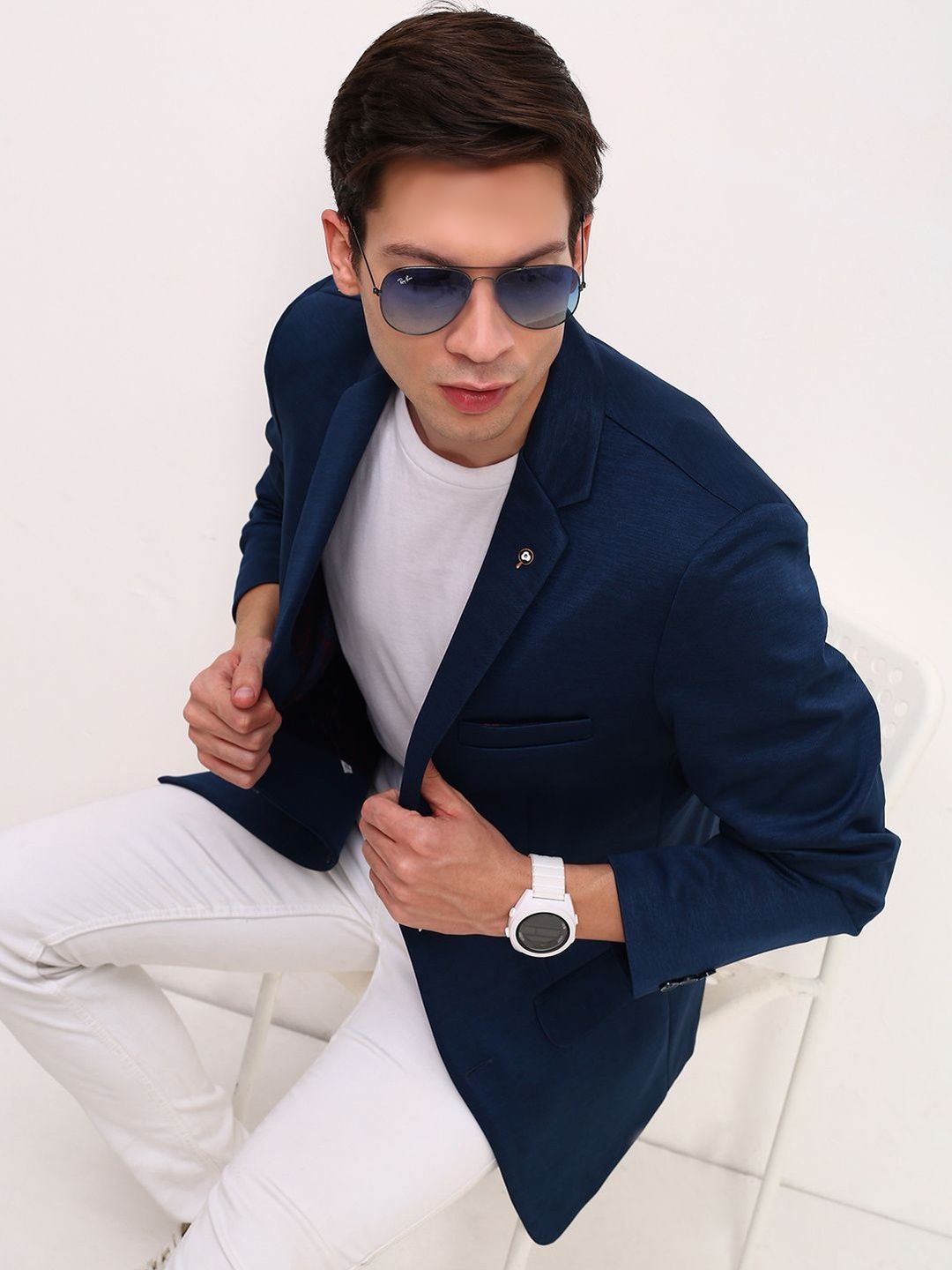 SHOWOFFFF Slim-Fit Notched Lapel Single Breasted Blazer-picture-55