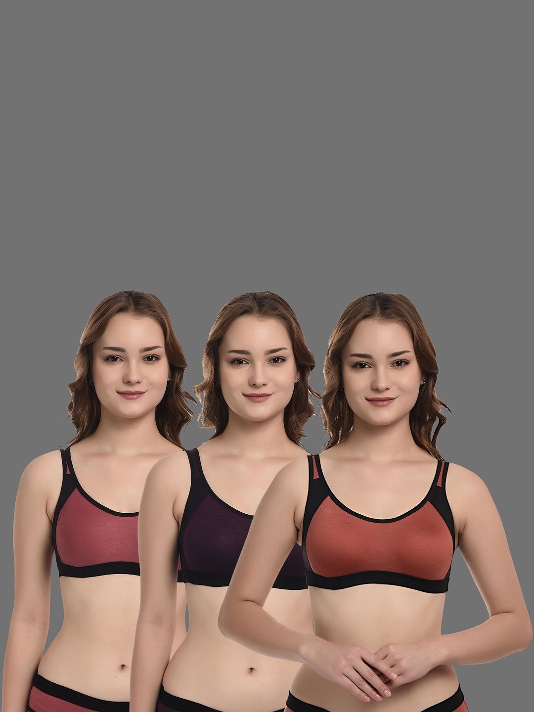 Kinza soft. Colourblocked Bra Full Coverage Underwired-picture-23
