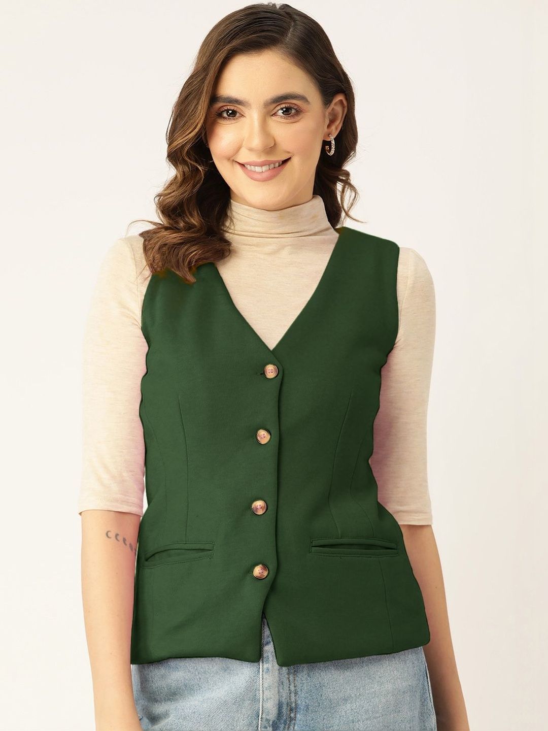 BRINNS V-Neck Sleeveless Casual Waistcoat-picture-35