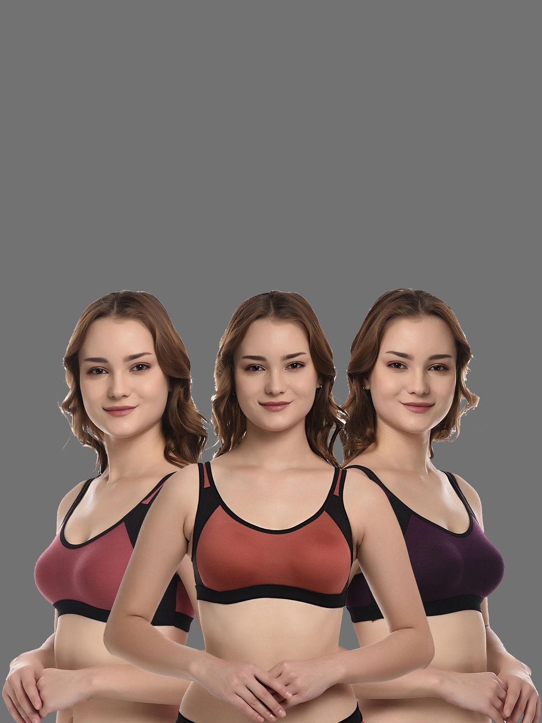 Kinza soft. Colourblocked Bra Full Coverage Underwired-picture-11