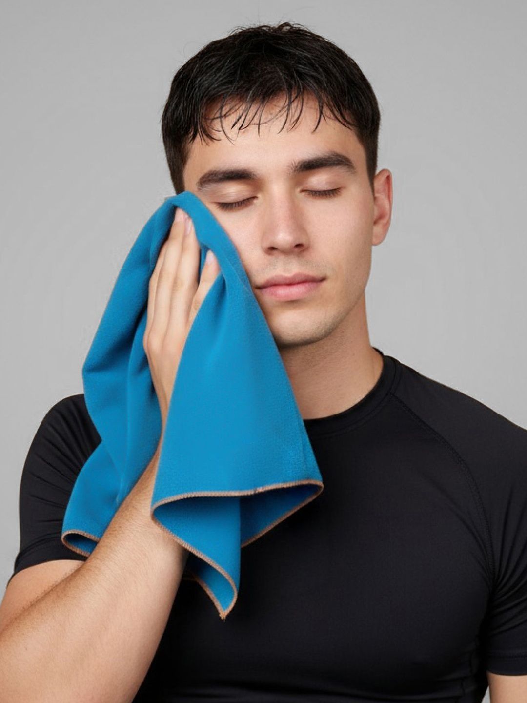 CULT Blue 170 GSM Workout Face Towel-picture-5