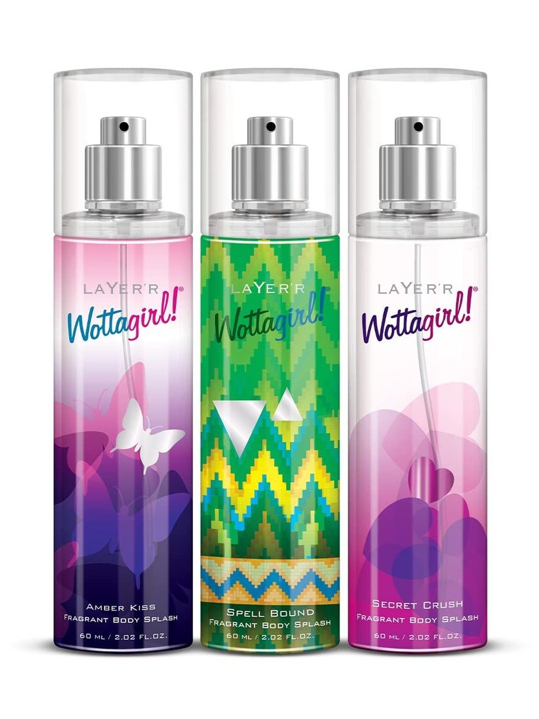 LAYER'R WOTTAGIRL! Set Of 3 Long Lasting Body Splash - 60 ml Each-image-7