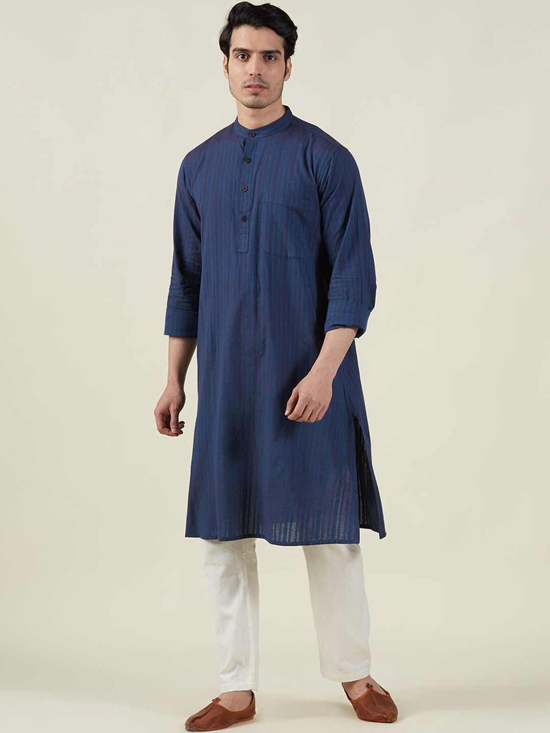 Fabindia Men Thread Work Kurta