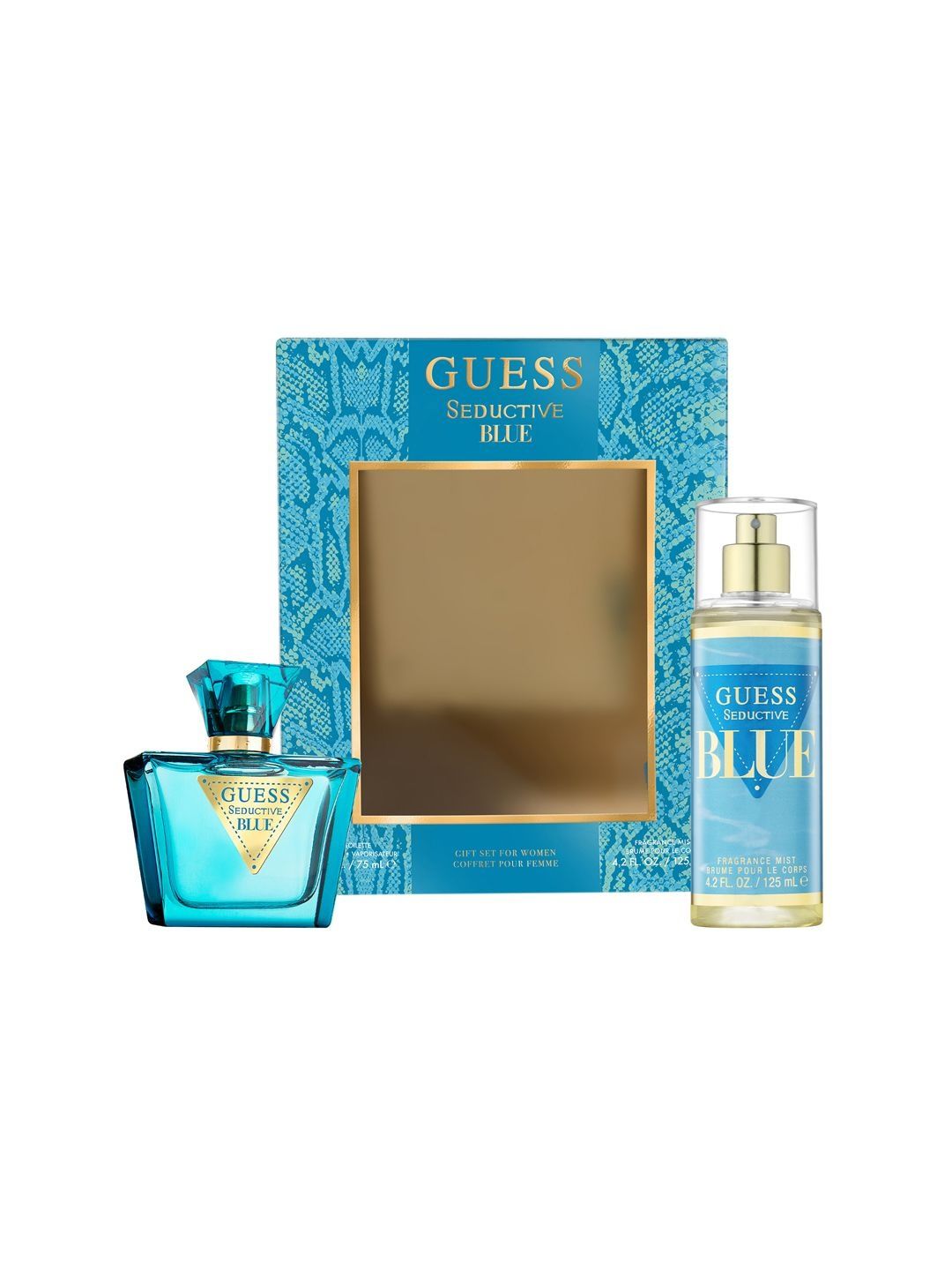 GUESS Women Set of 2 Seductive Blue Eau de Toilette 75 ml With Fragrance Mist 125 ml-picture-24