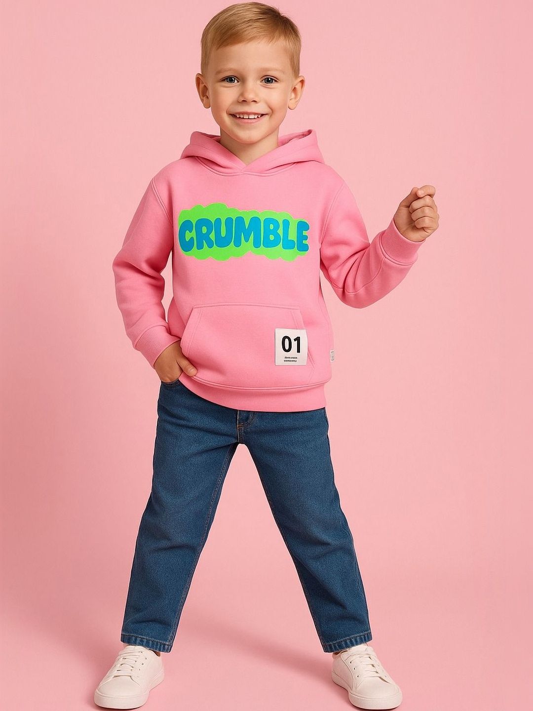 Cherry Crumble Unisex Kids Printed Hooded Sweatshirt-picture-14