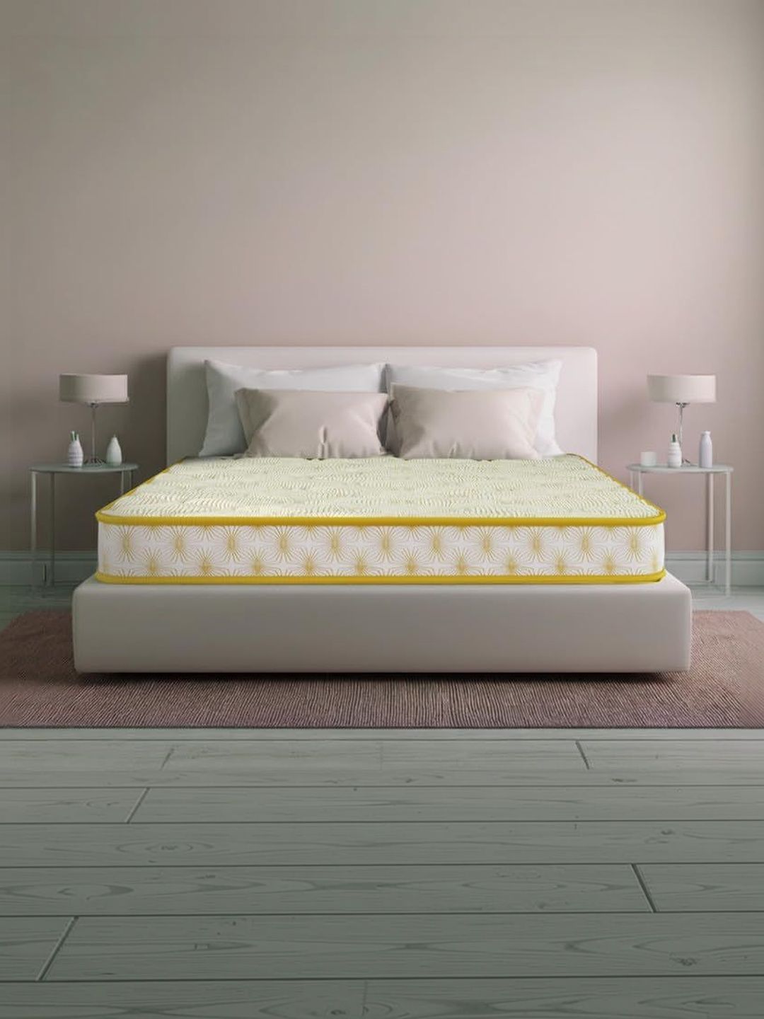 Kurl on Yellow & White Quilted Orthomagic Essential Orthopedic Queen Mattress-picture-28