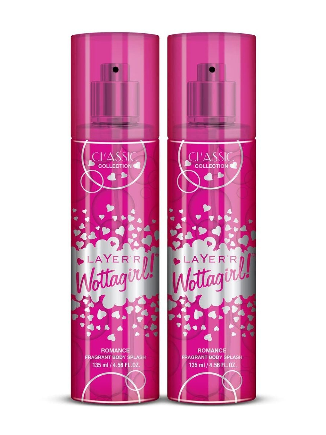 LAYER'R WOTTAGIRL! Set Of 2 Romance Long Lasting Body Splash- 135 ml Each-image-18