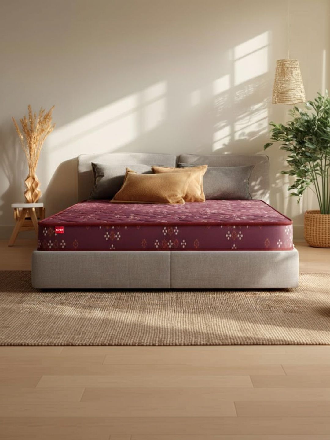 Kurl on Red & White Quilted Teensy Orthopedic Queen Mattress-picture-10