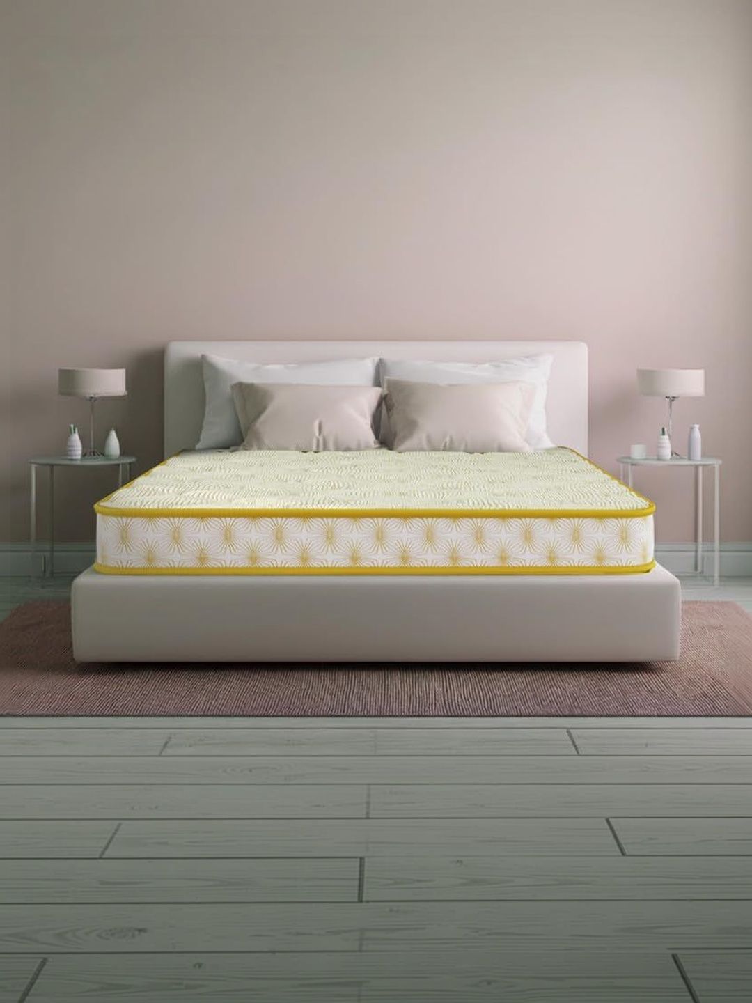 Kurl on Yellow & White Quilted Orthomagic Essential Orthopedic Queen Mattress-picture-41