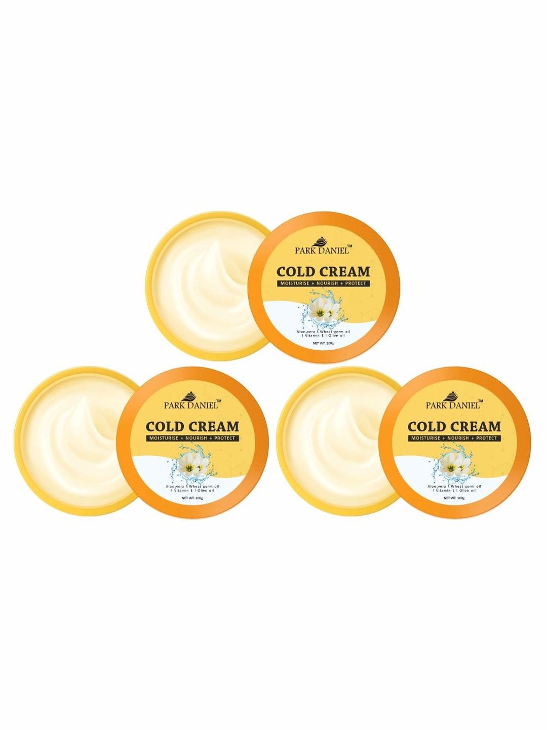 Park Daniel Set Of 3 Cold Cream With Olive Oil & Vitamin E - 100 g Each-image-3