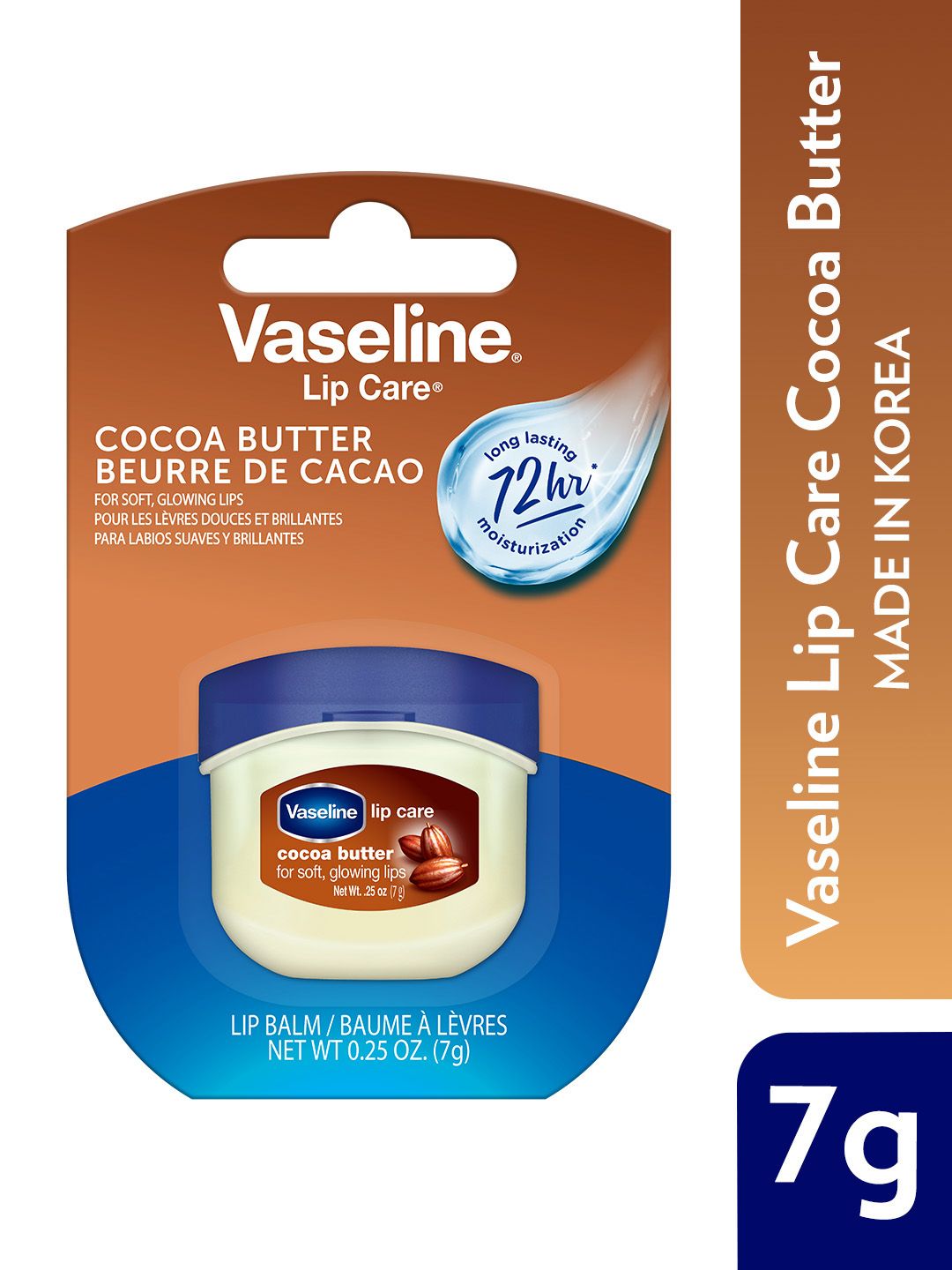 Vaseline Lip Care Brown Lip Balm for 72Hr Moisturization 7g - Cocoa Butter-picture-17