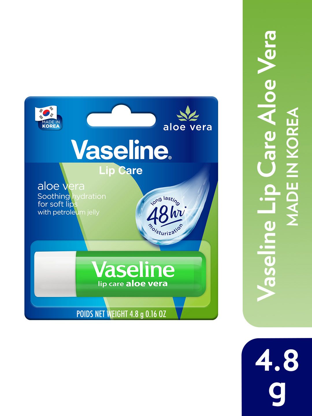 Vaseline Lip Care Lip Balm Stick for 48Hr Moisturization 4.8 g - Aloe Vera-picture-30