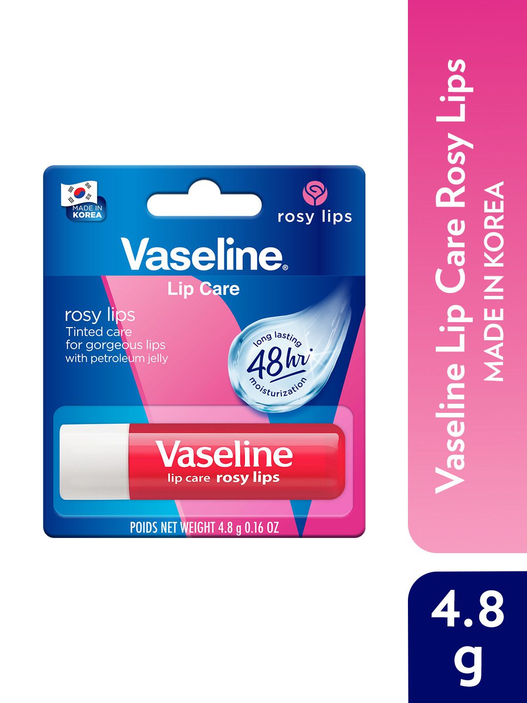 Vaseline Lip Care Tinted Lip Balm Stick for 48Hr Moisturization 4.8 g - Rosy Lips-picture-29