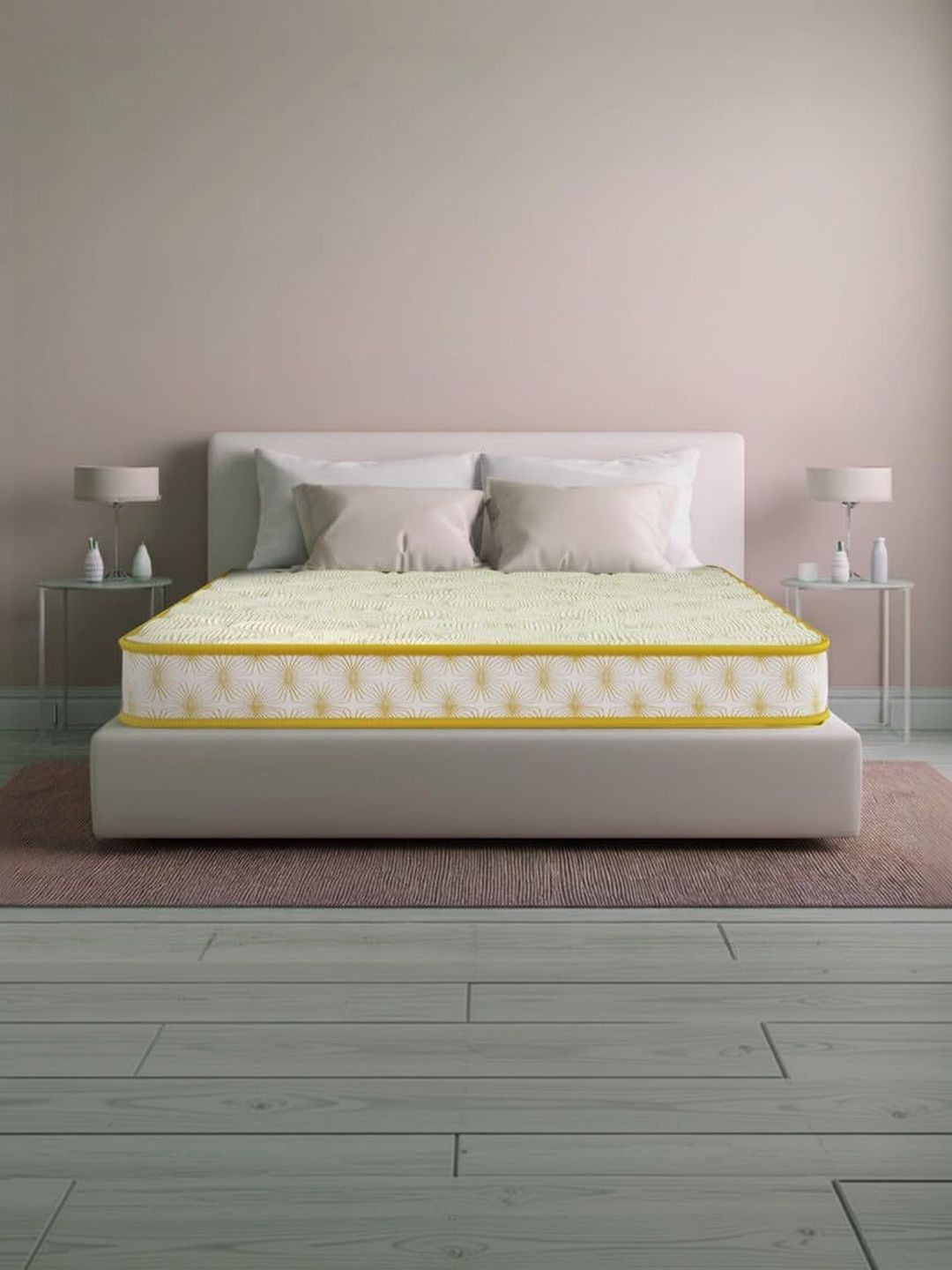 Kurl on Yellow & White Quilted Orthomagic Essential Orthopedic Queen Mattress-picture-28