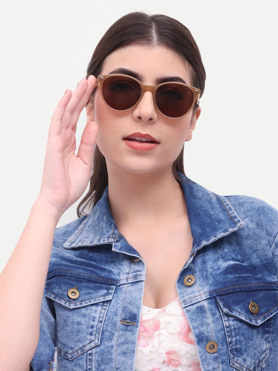 HAMILTANO WINSTON Women Brown Lens & Brown Oval Sunglasses with-picture-22