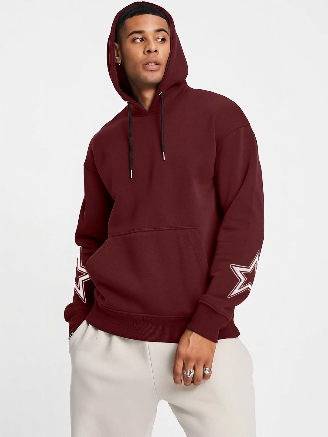 JUMPCUTS Men Printed Hooded Sweatshirt-picture-16