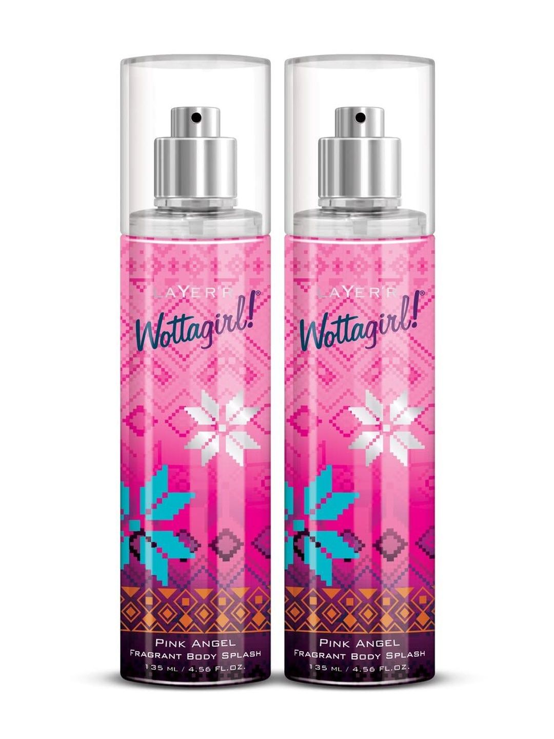 LAYER'R WOTTAGIRL! Set Of 2 Pink Angel Long Lasting Body Spray - 135 ml Each-picture-28
