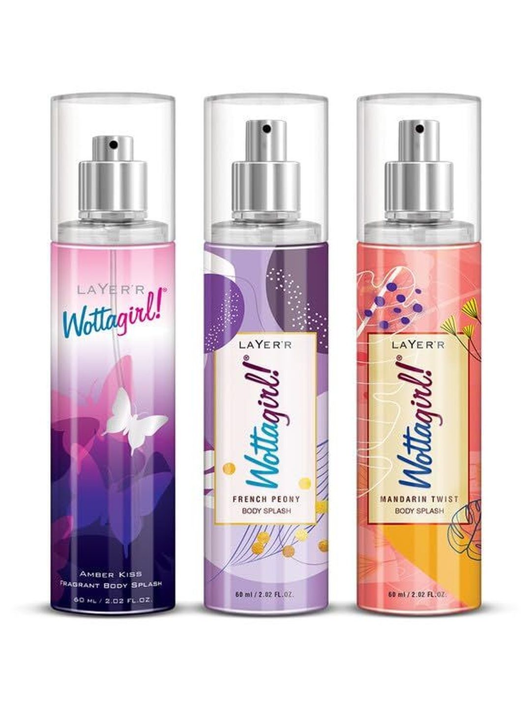 LAYER'R WOTTAGIRL! Set Of 3 Long Lasting Body Splash - 60 ml Each-image-12