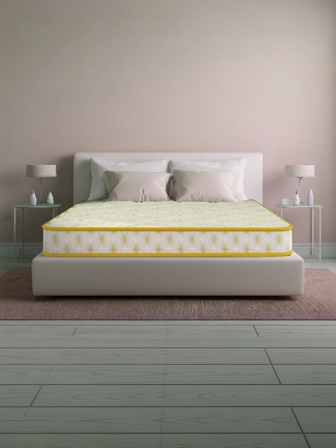 Kurl on Yellow & White Quilted Orthomagic Essential Orthopedic King Mattress-picture-36