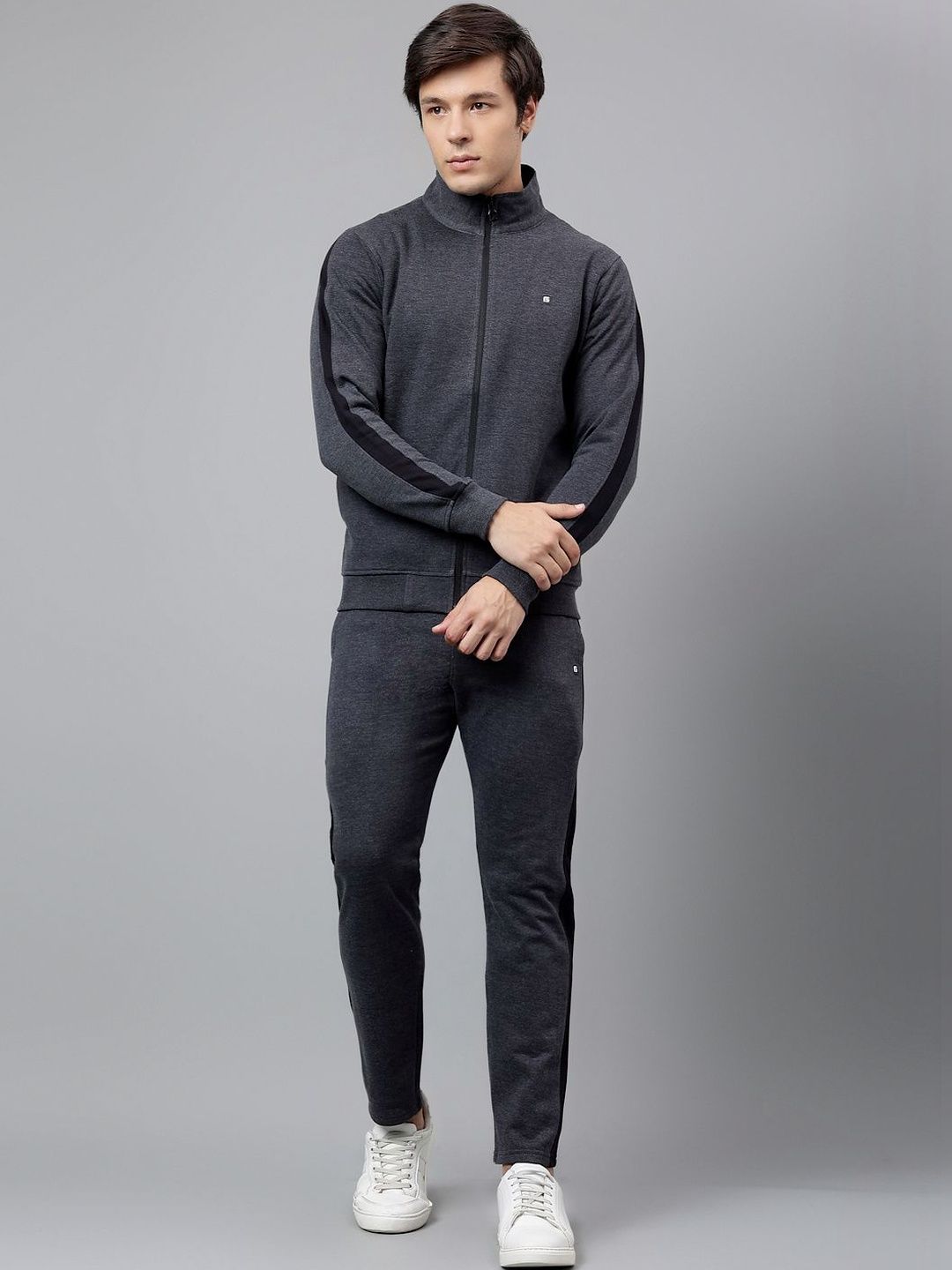 FCK GOLD Colour-Blocked Mock Collar Zipper Tracksuit-picture-31