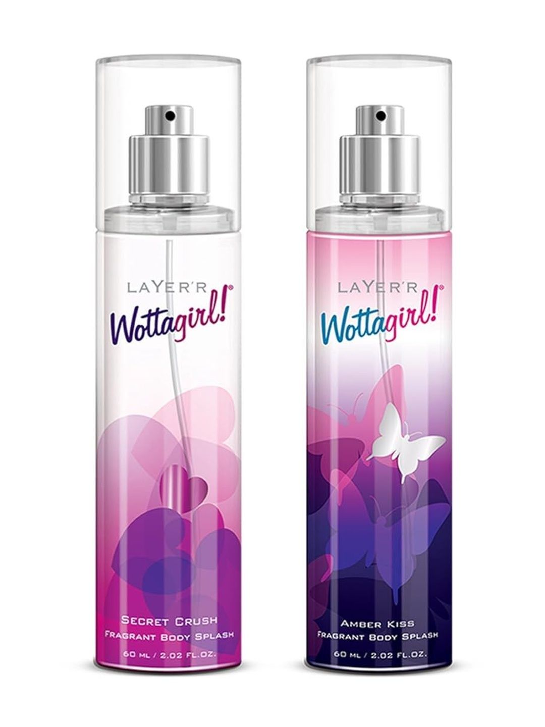 LAYER'R WOTTAGIRL! Set Of 2 Secret Chrush & Amber Kiss Body Splash- 120 ml Each-picture-16
