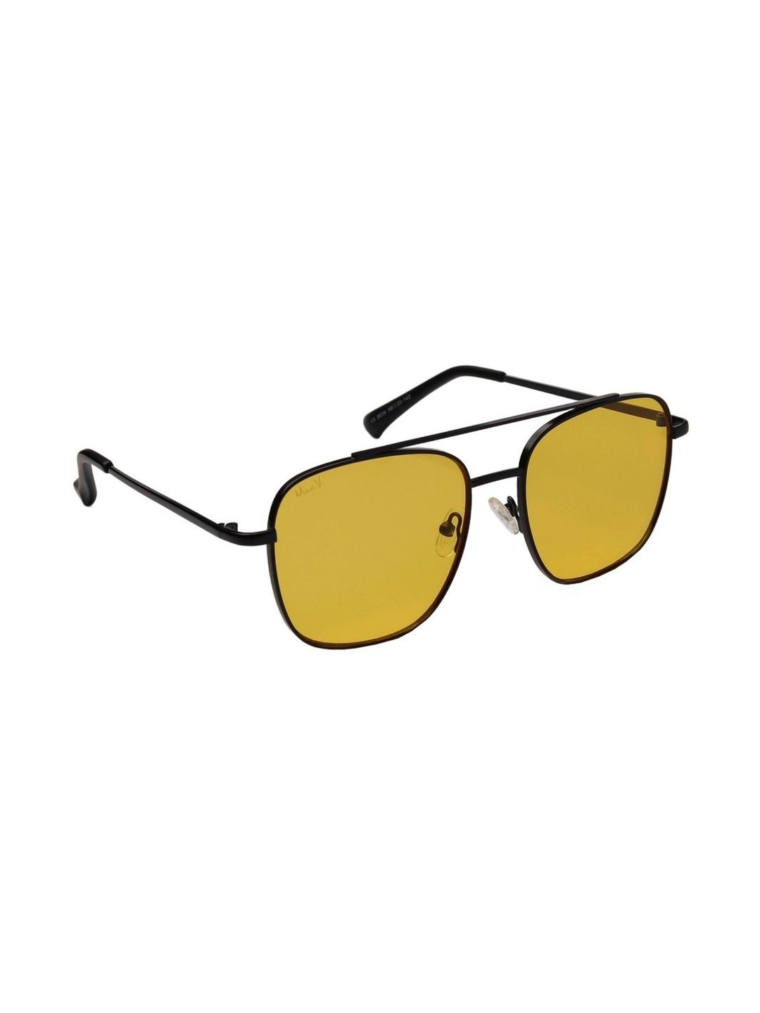 MacV Unisex Yellow Lens & Black Square Sunglasses with-picture-30