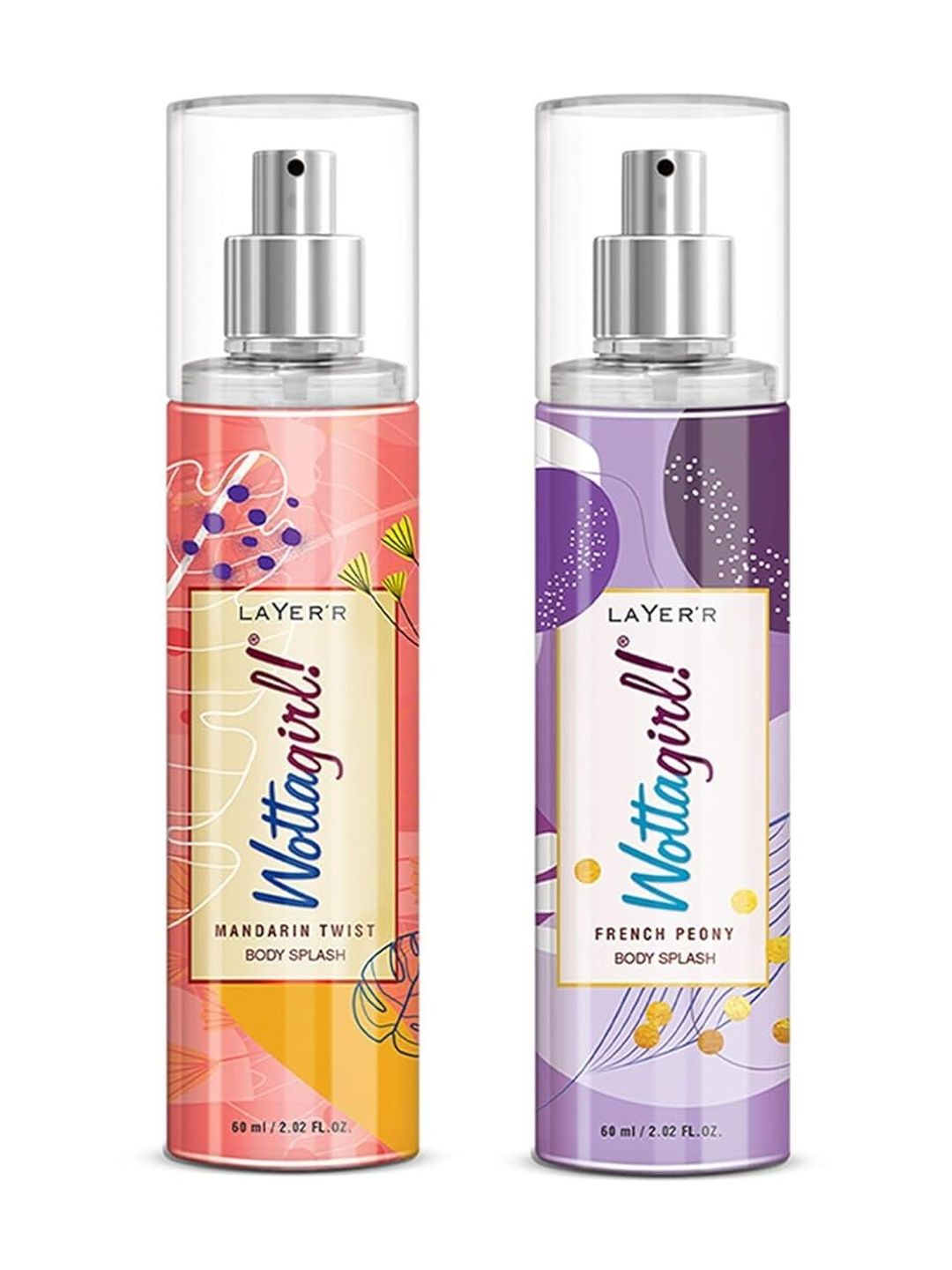 LAYER'R WOTTAGIRL! Set Of 2 Mandarin Twist & French Peony Body Splash - 60 ml Each-image-19