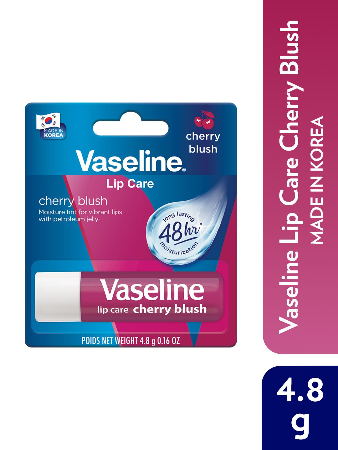 Vaseline Lip Care Tinted Lip Balm Stick for 48Hr Moisturization 4.8 g - Cherry Blush-picture-33