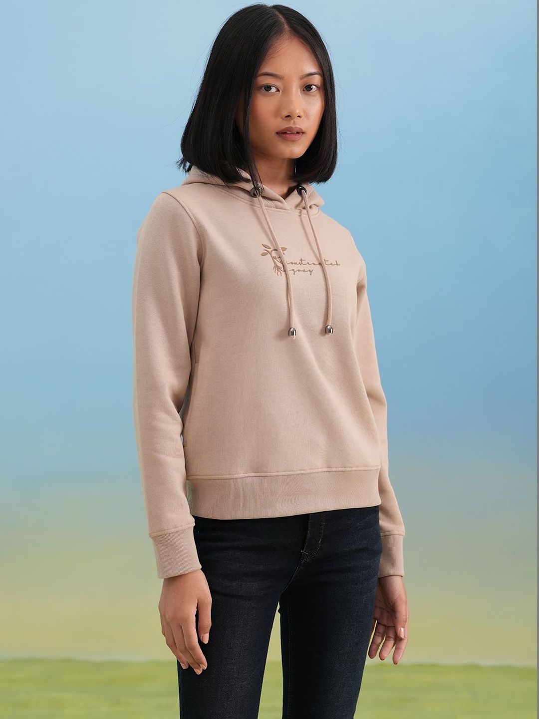 Crimsoune Club Women Printed Hooded Sweatshirt-picture-10