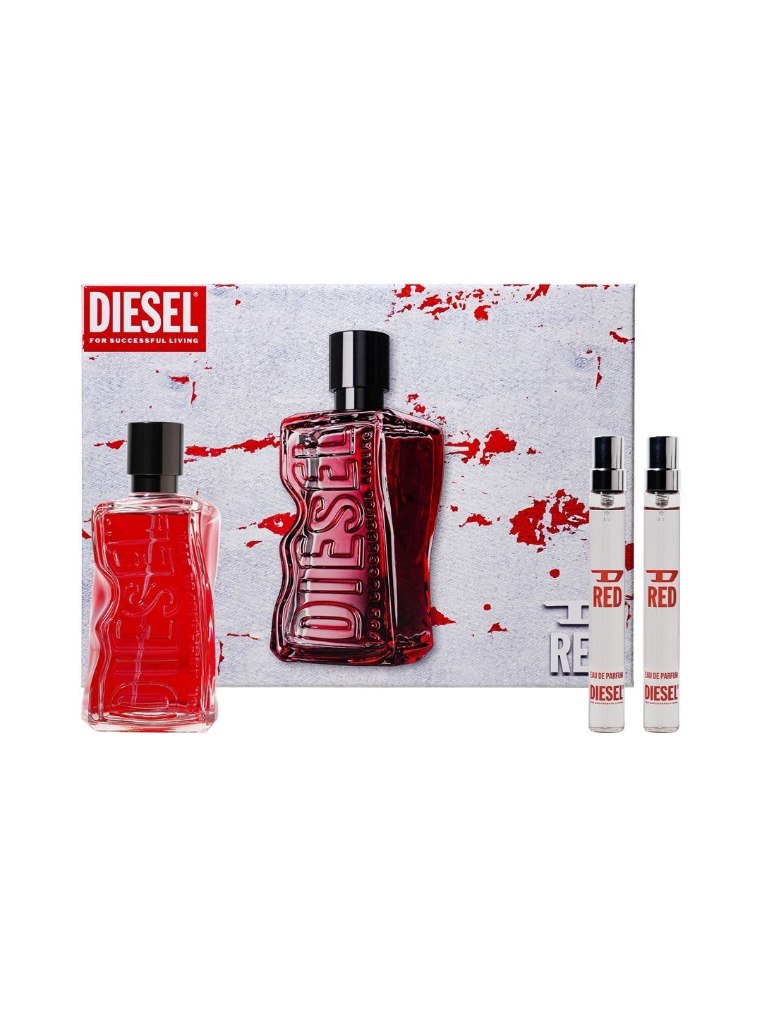 DIESEL Set Of 3 Men D Red Eau De Parfum Gift Set Eau de Parfum 100ml - 10 ml & 10 ml-picture-19