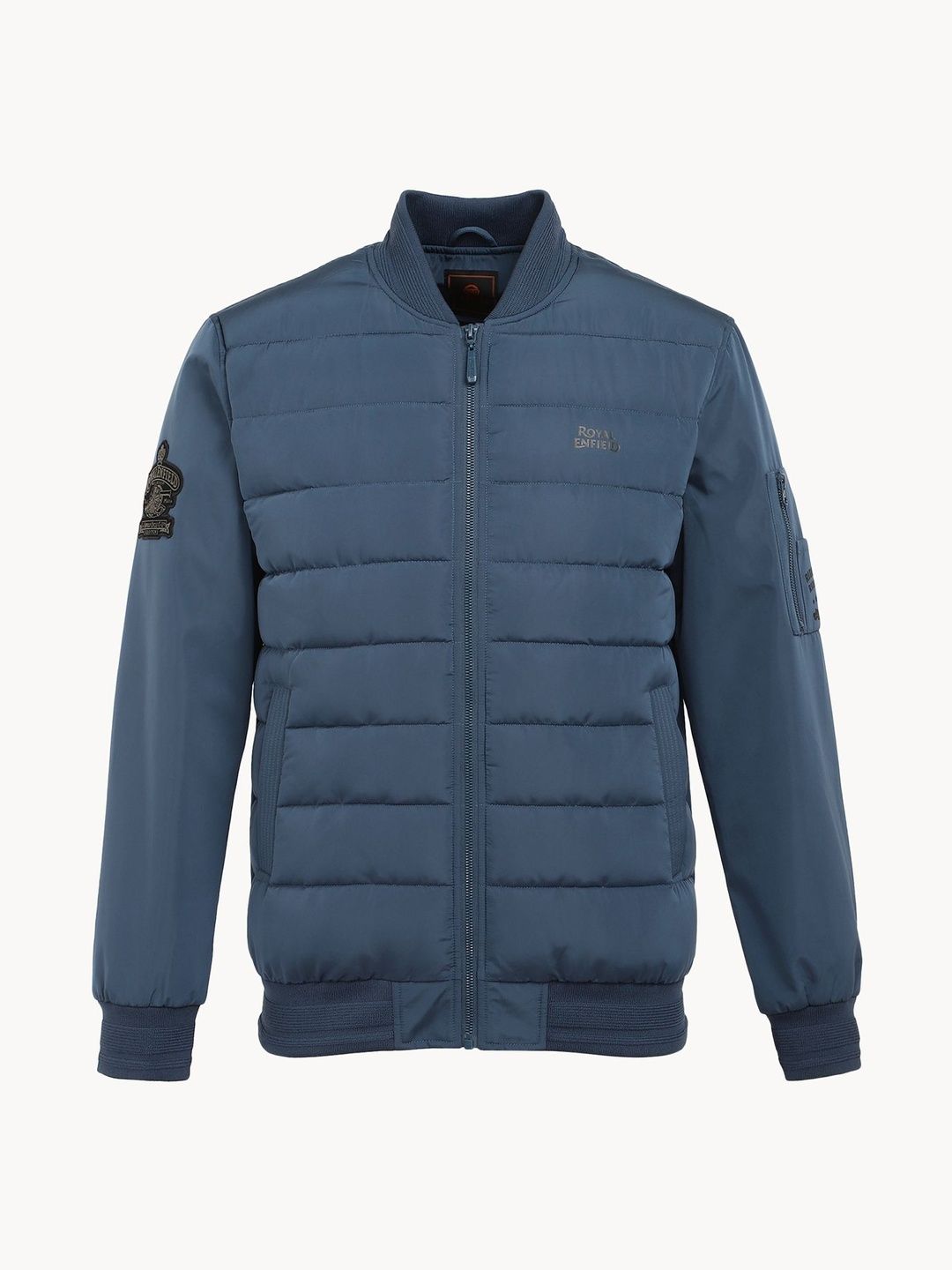 Royal Enfield Men Colourblocked Lightweight Puffer Jacket-picture-11