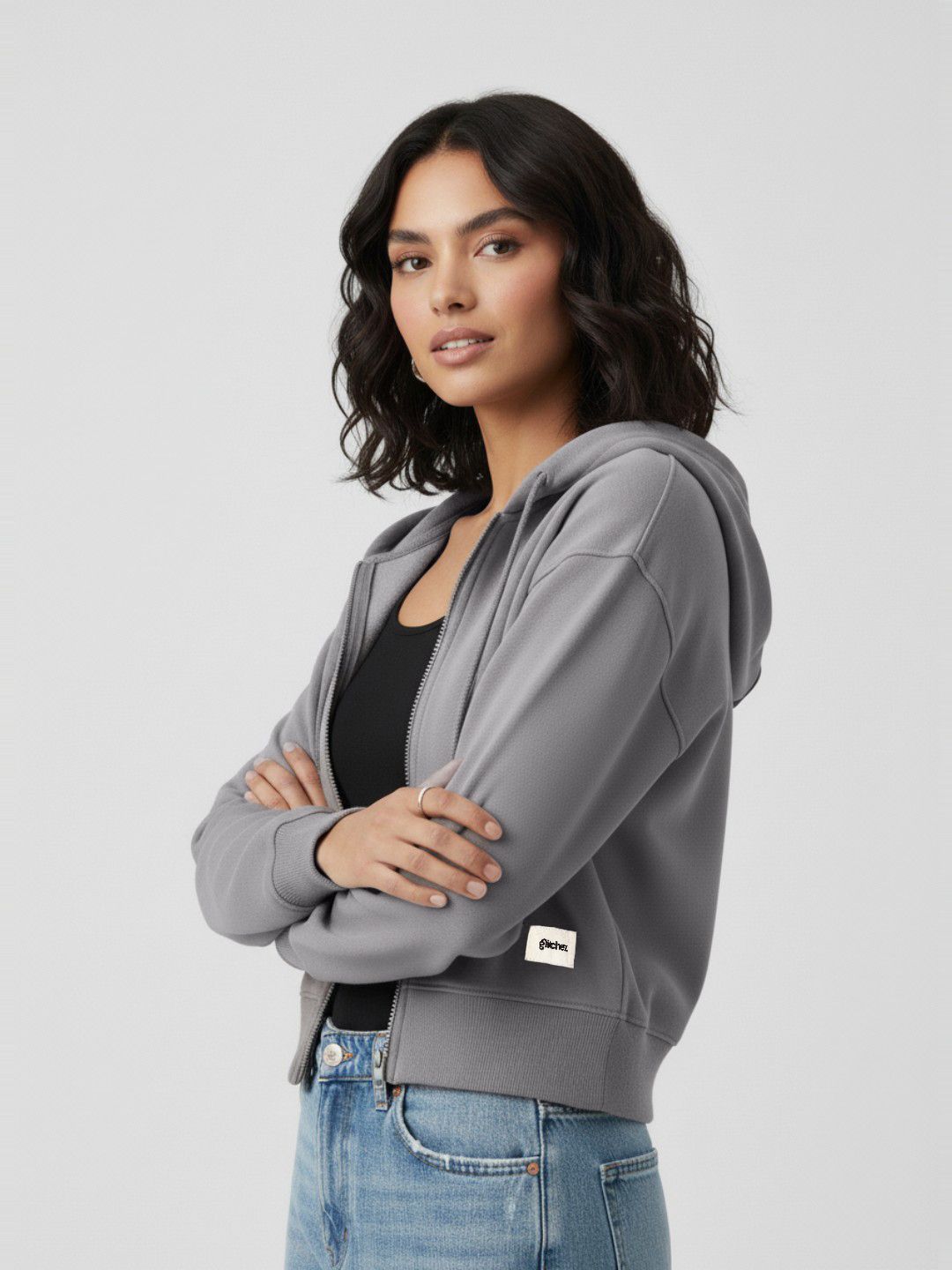glitchez Hooded Sweatshirt with Inner Fleece-image-0