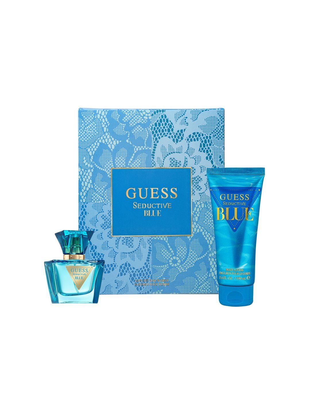 GUESS Set Of 2 Seductive Blue Eau de Toilette 30 ml With Body Lotion 100 ml-image-32