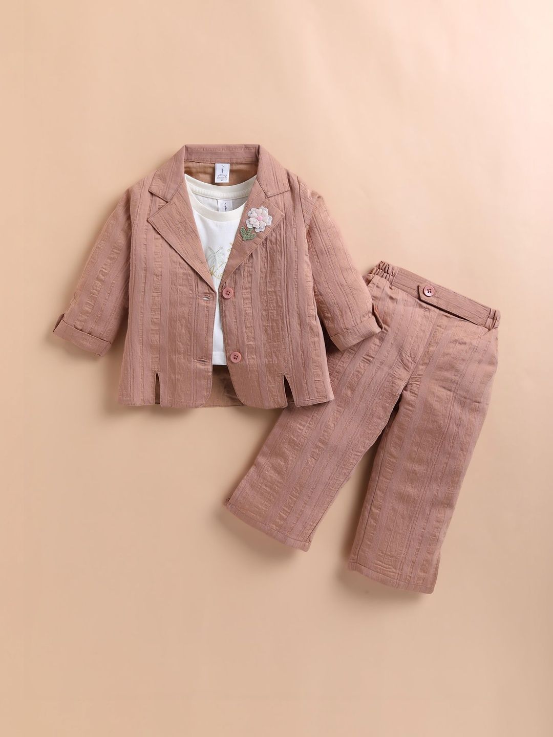 KIDZELLO Girls Printed T-shirt with Trousers-picture-46