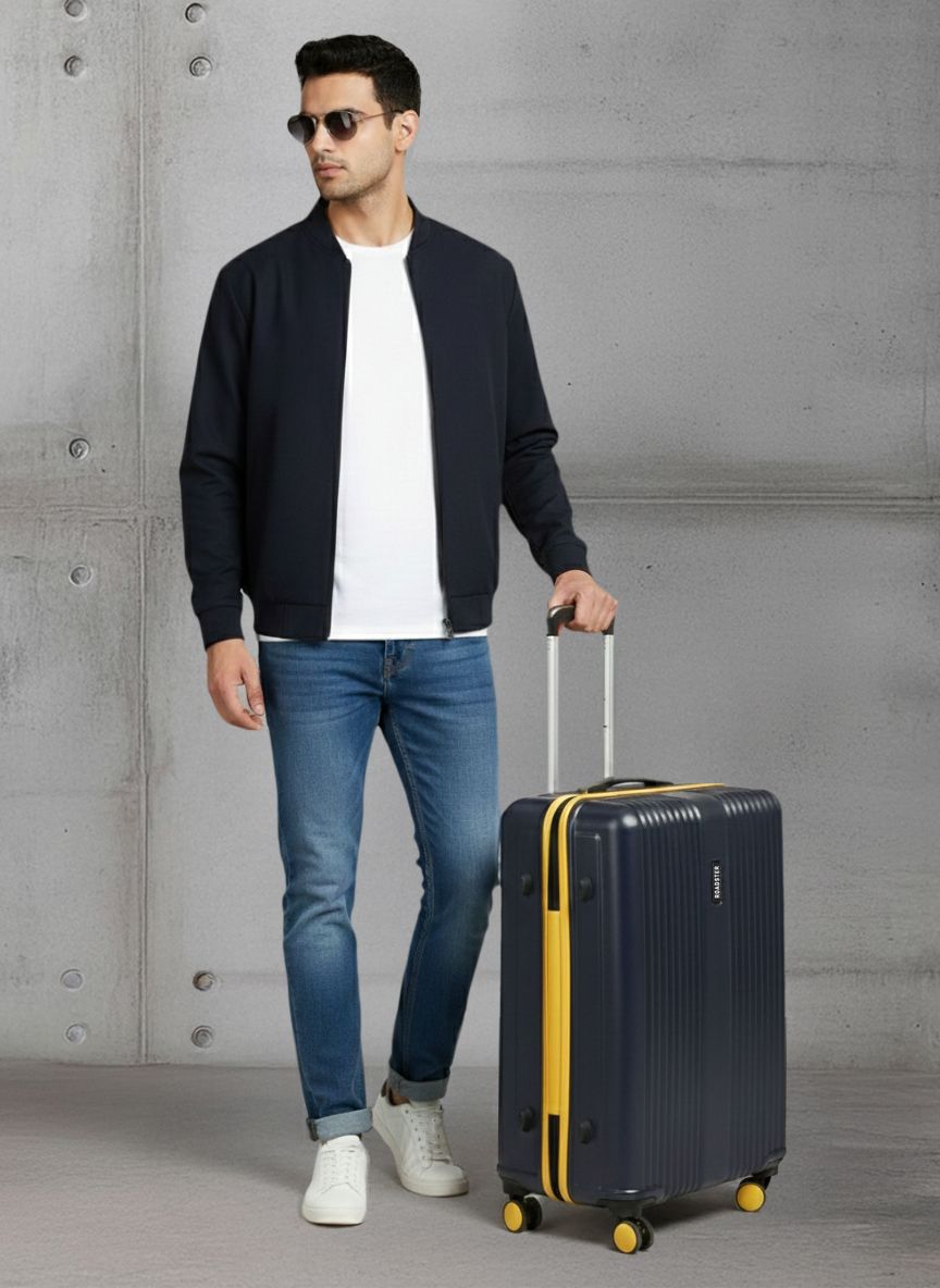 Roadster Set Of 3 Textured Hard Suitcase Trolley Bags- 51-100L-image-42