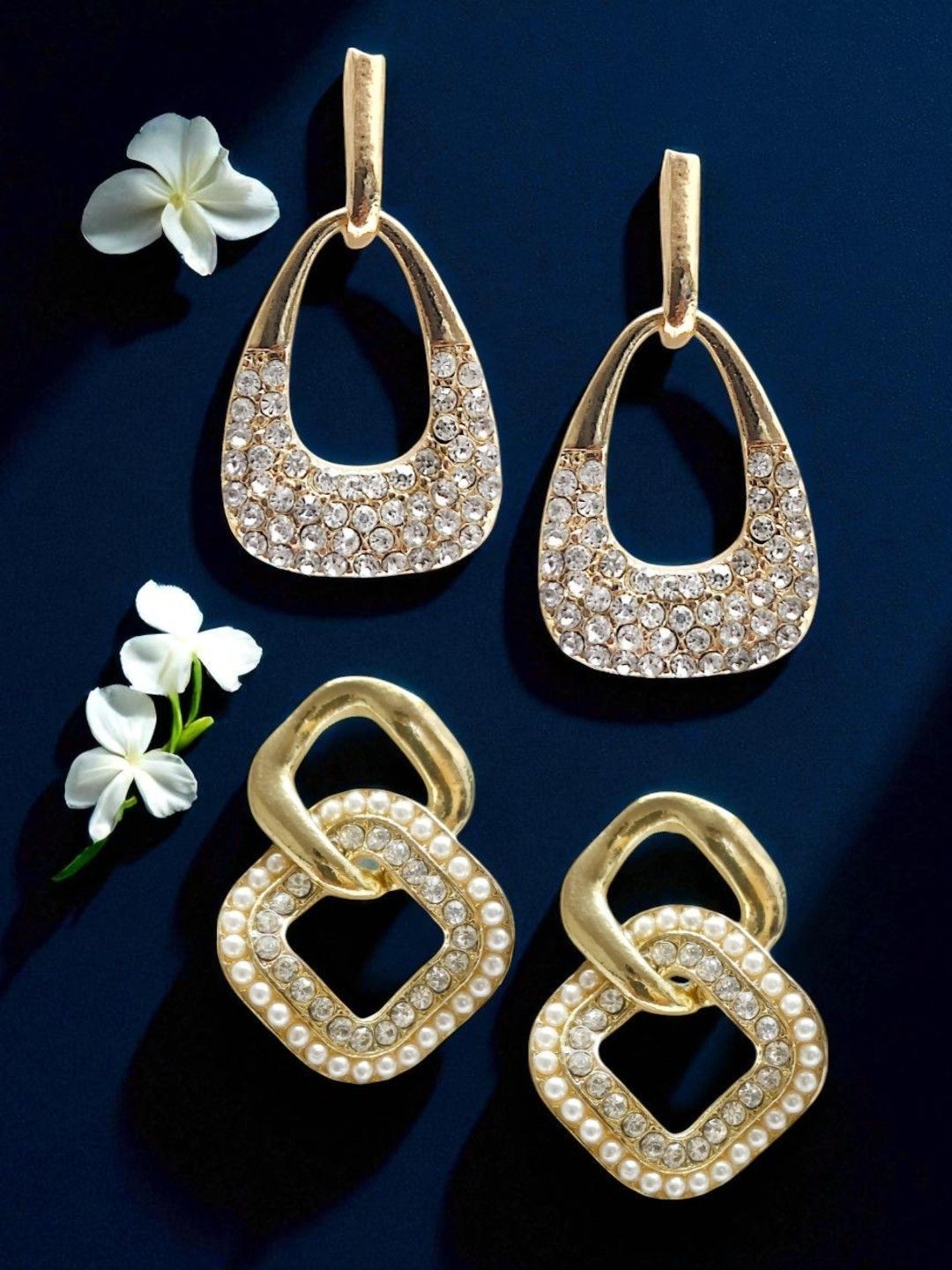 DressBerry Geometric Drop Earrings-picture-29