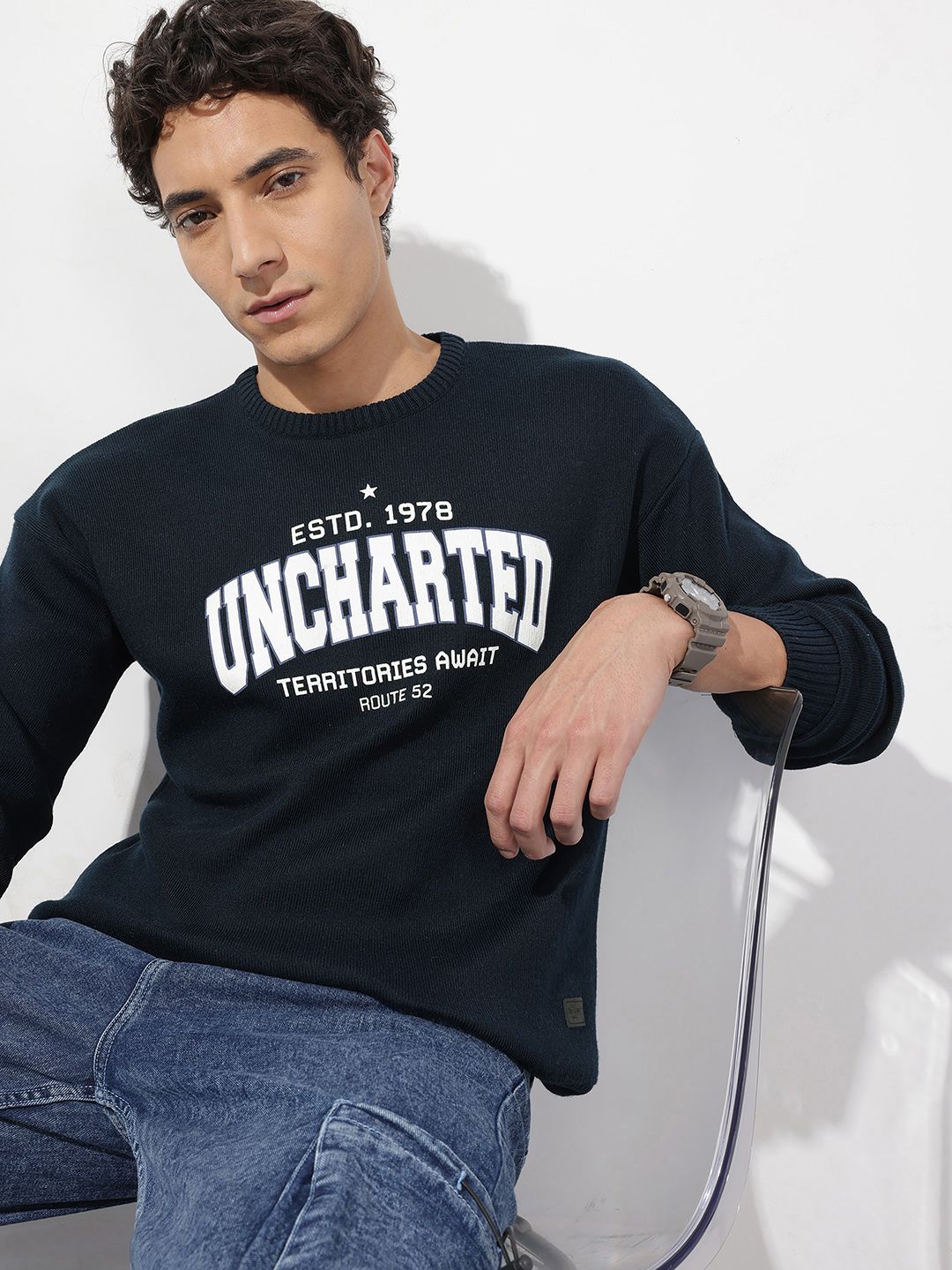 The Roadster Life Co. Typography Printed Sweater-picture-21