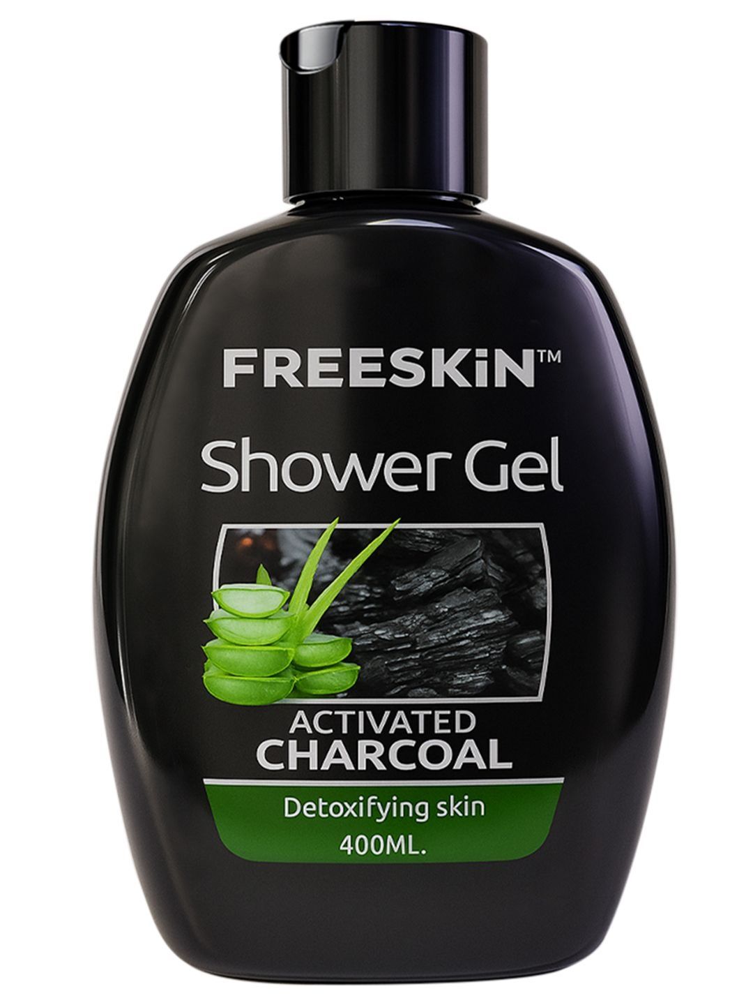 Freeskin Activated Charcoal Shower Gel With Aloe Vera - 400 ml-picture-15