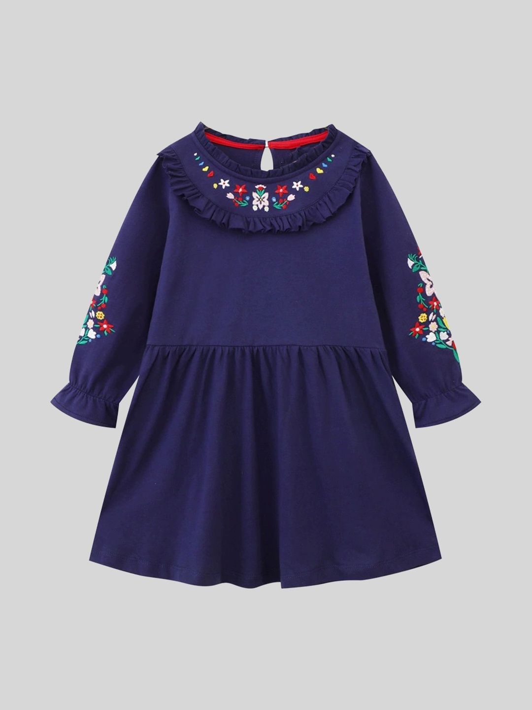 LULU & SKY Girls Embroidered Nightdress-image-44