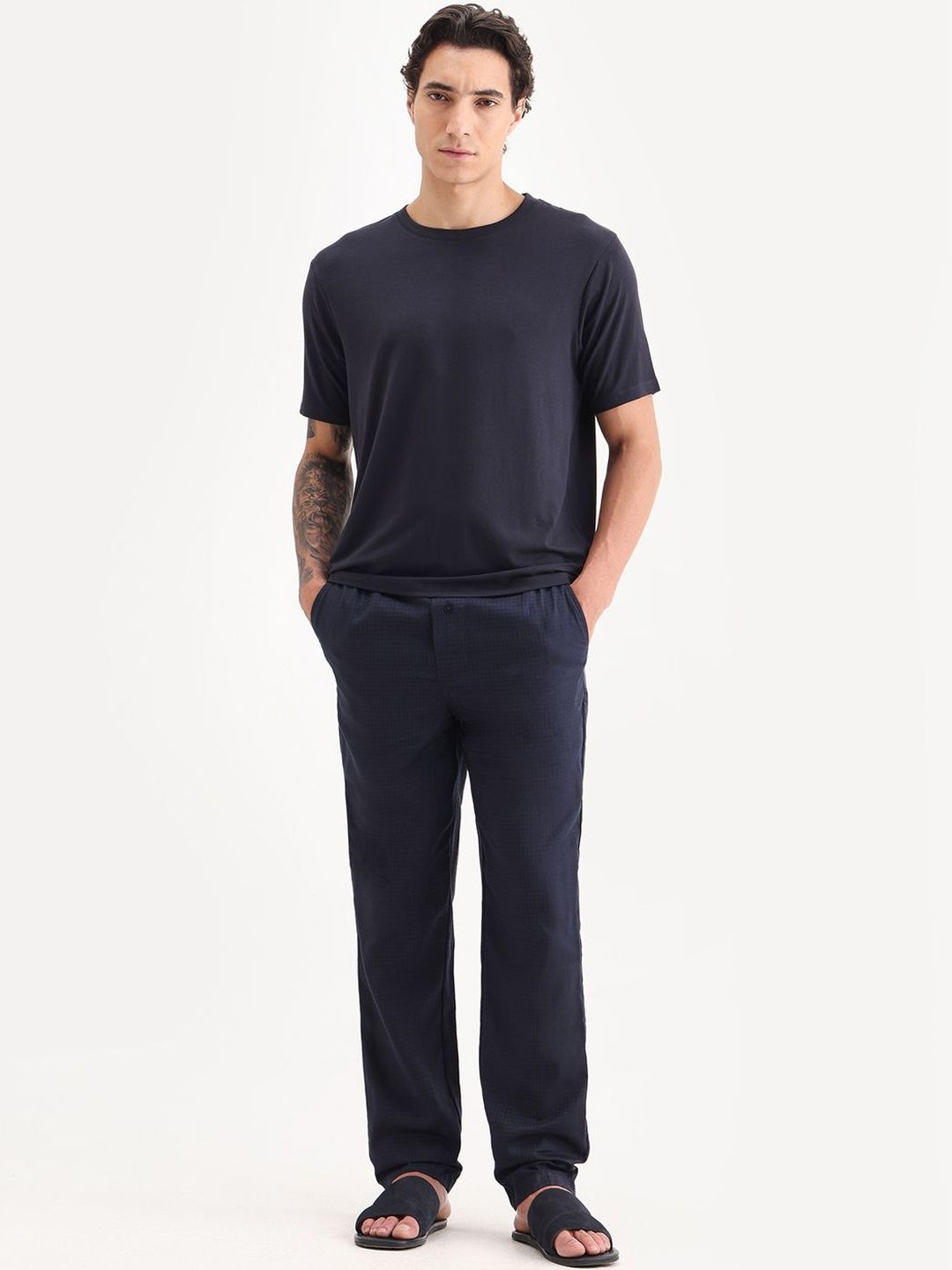 RARE RABBIT Men Mid-Rise Lounge Pants-picture-40