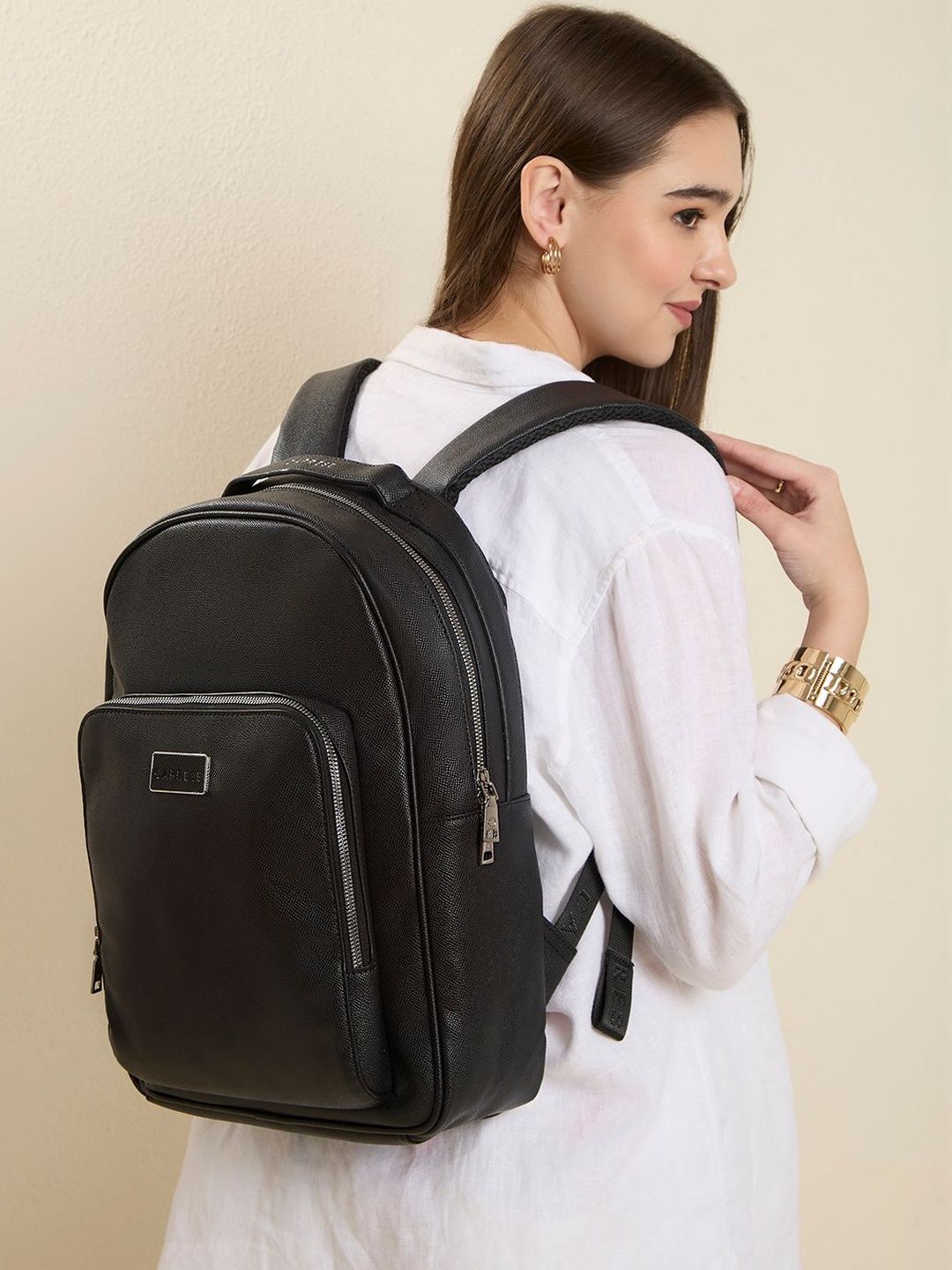 Caprese Women Brand Logo Backpack-picture-20