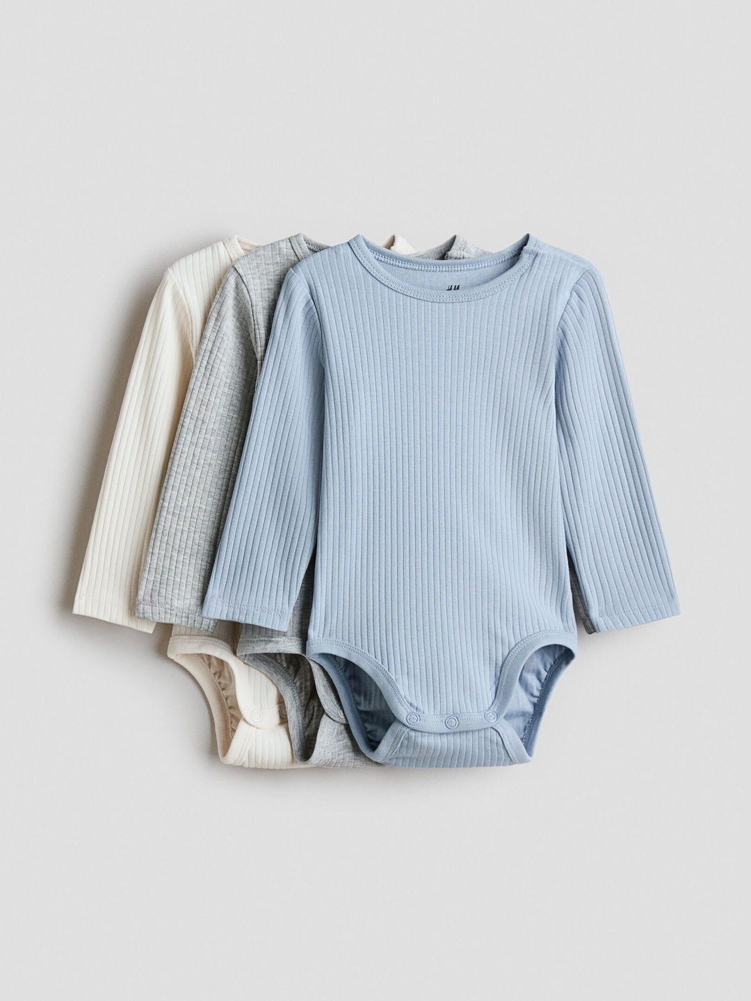 H&M 3-Pack Ribbed Bodysuits