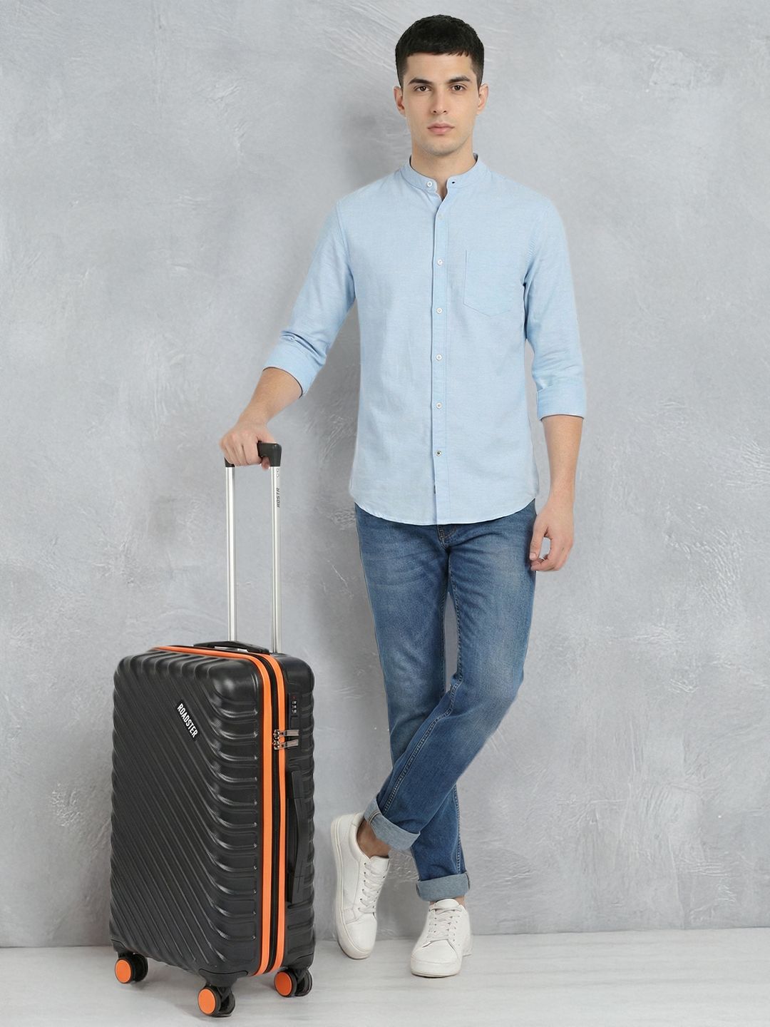 Roadster Textured Hard Medium Suitcase Trolley Bag- 51-100 L-picture-15