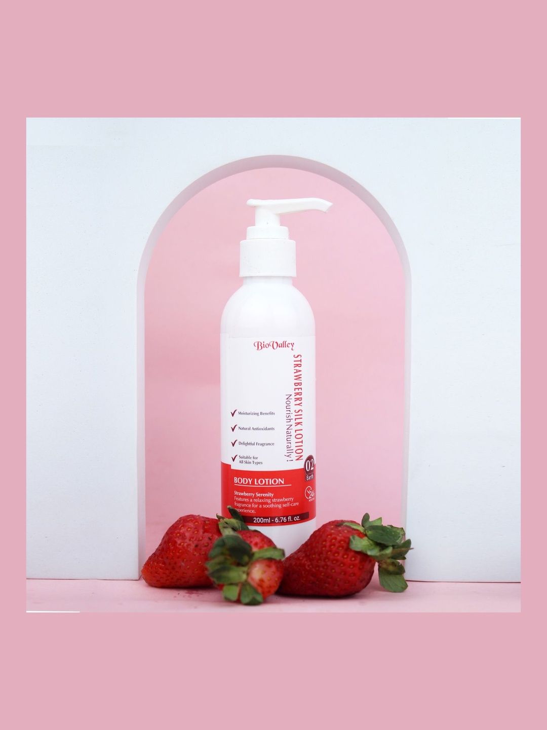 Bio Valley Strawberry Silk Body Lotion With Vitamin E - 200 ml-image-43