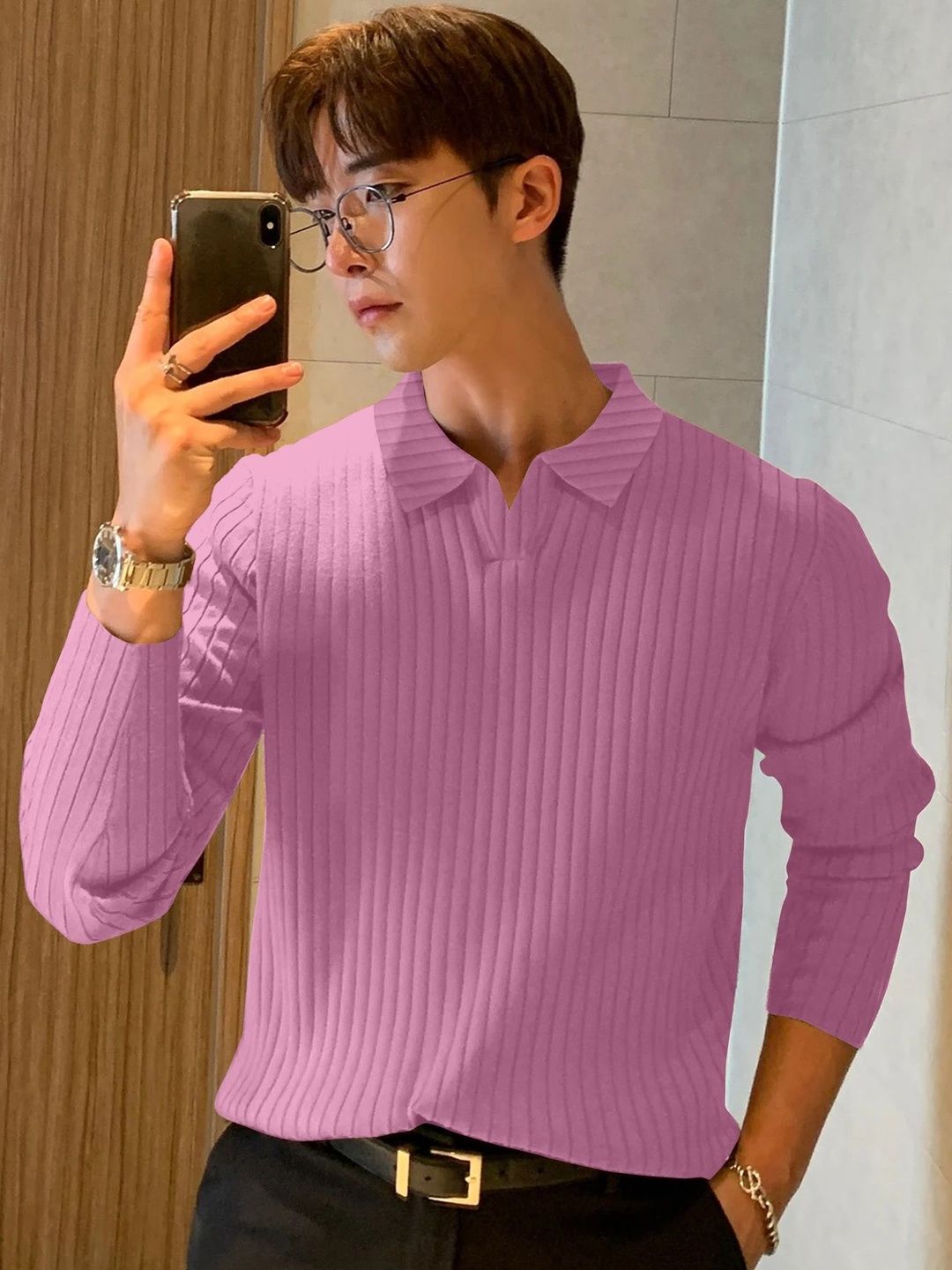 KAJARU Men Polo Collar T-shirt-picture-26