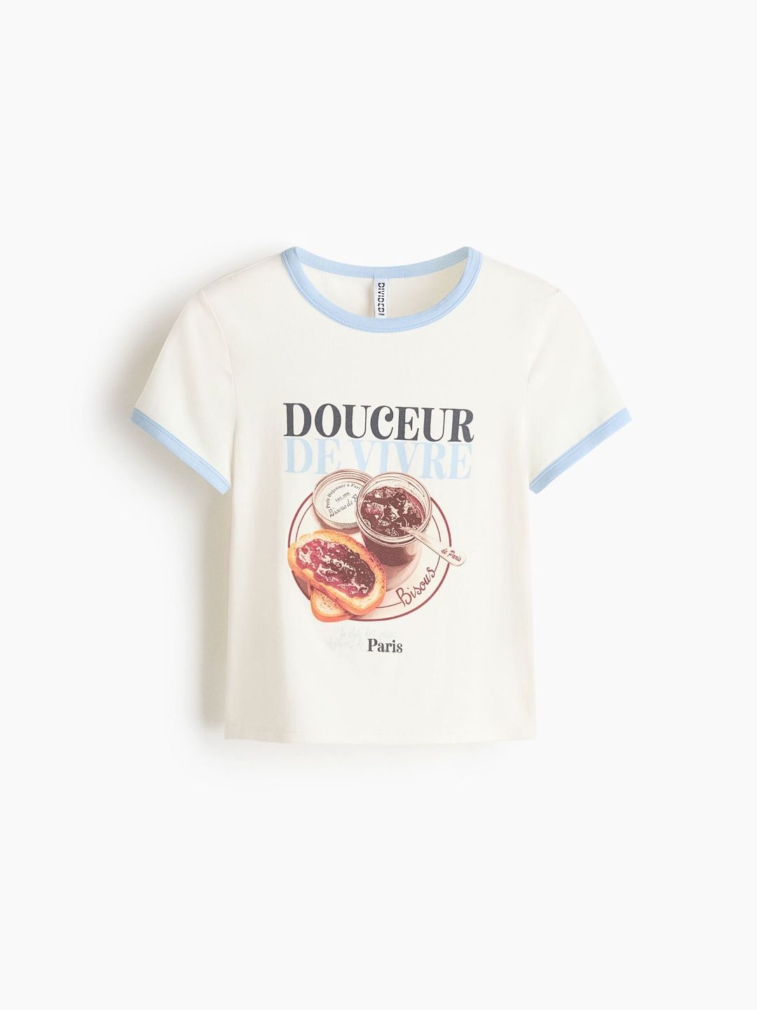 H&M Fitted Cotton T-Shirt